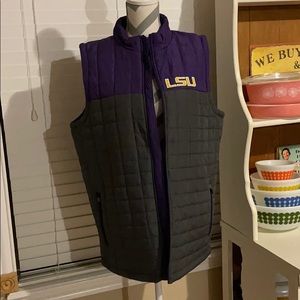 LSU Puffer Vest. Men’s Large. New Without Tag